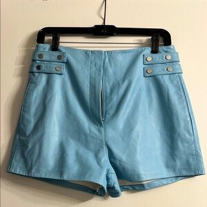 IRO Light Blue High Waist Women's  Shorts